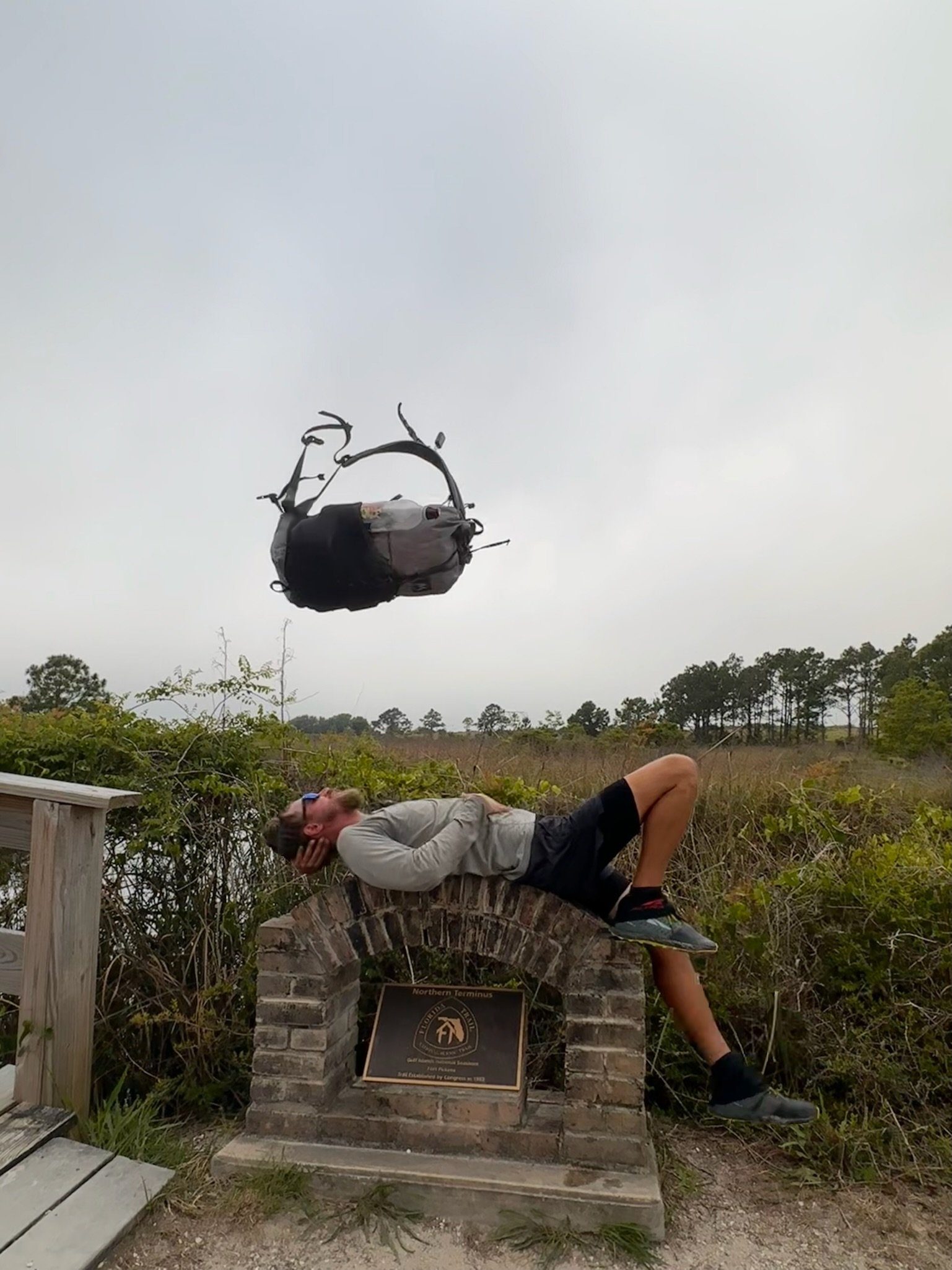 Ultralight pack ready for the Florida Trail